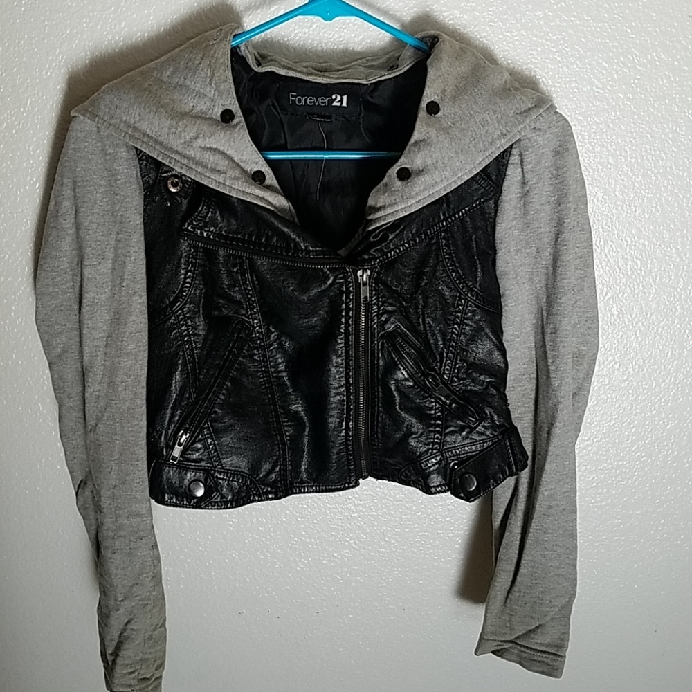 Forever 21 Faux leather half jacket